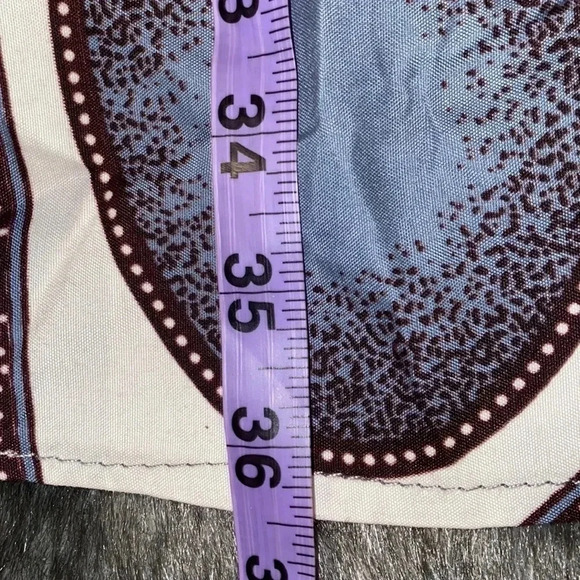 Stunning African print Princess A line midi dress Sz S - Picture 10 of 16